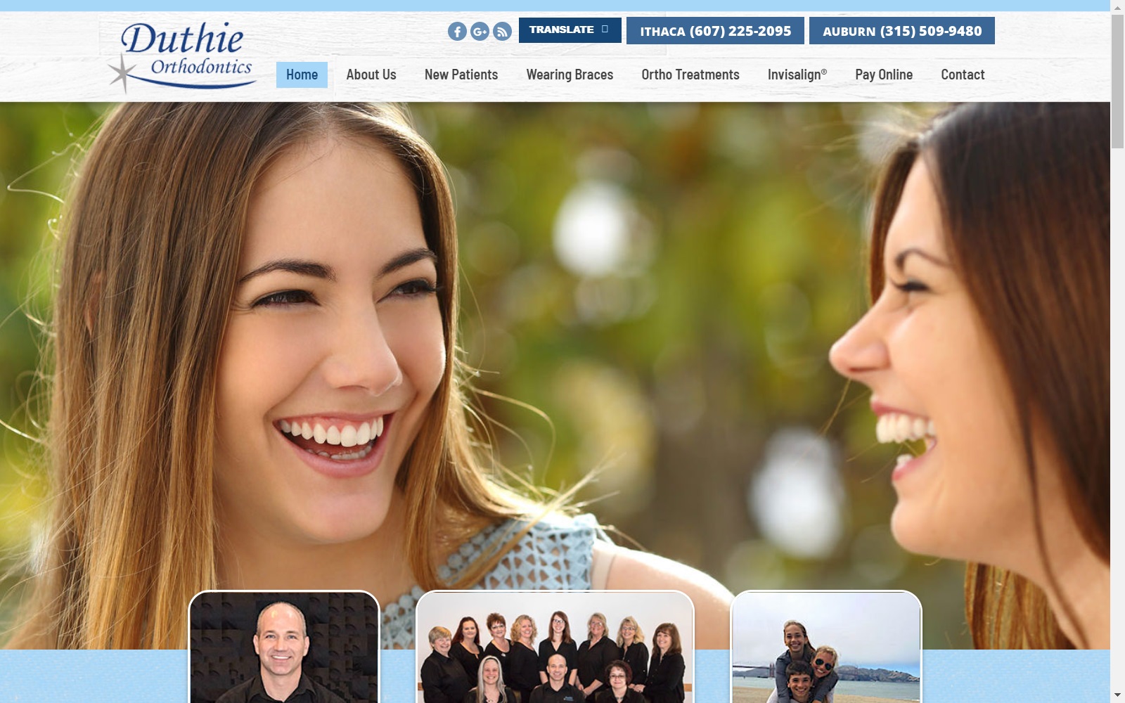 duthieortho.com screenshot