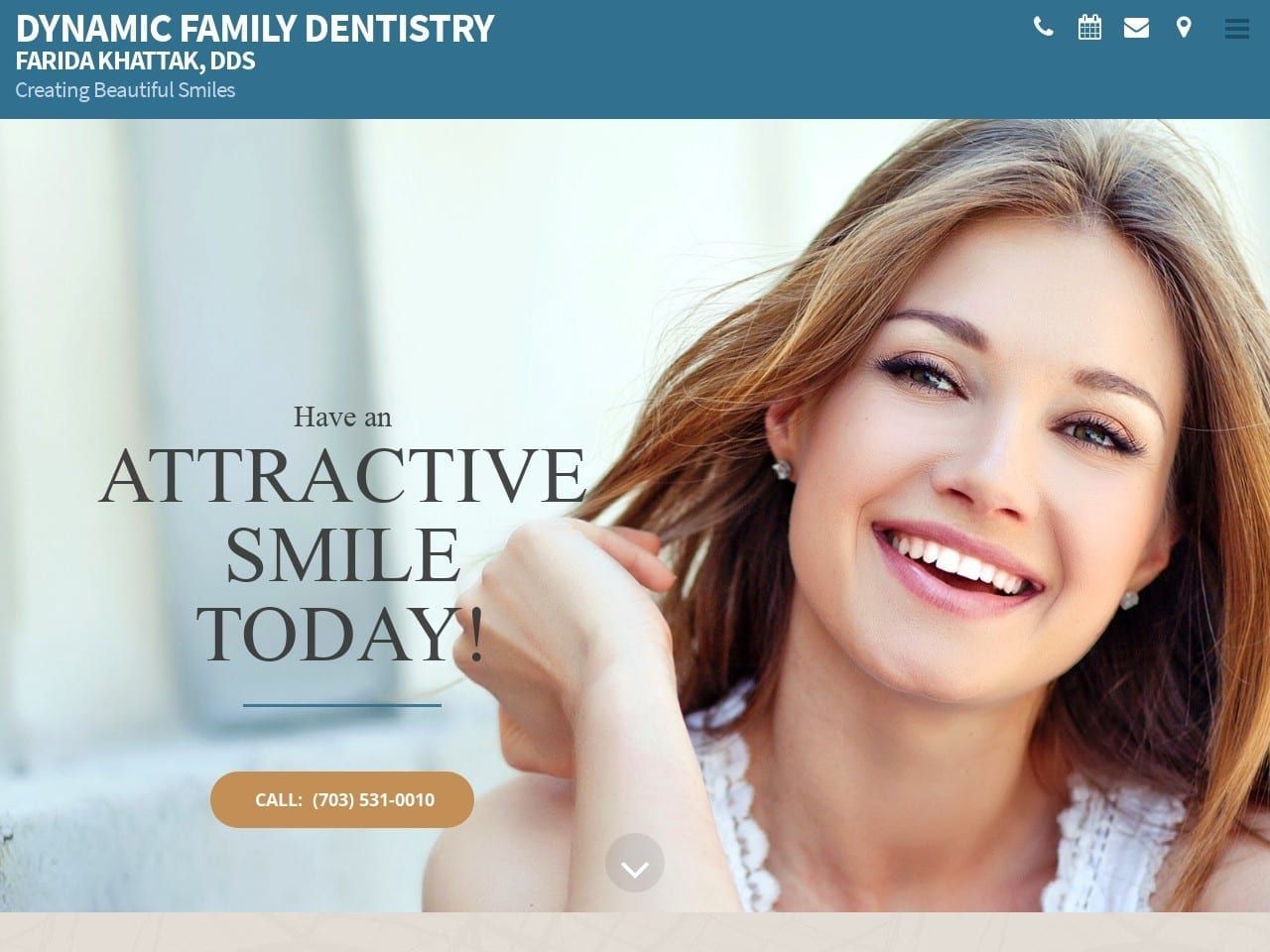 Dynamic Family Dentist Website Screenshot from dynamicfamilydentistry.com