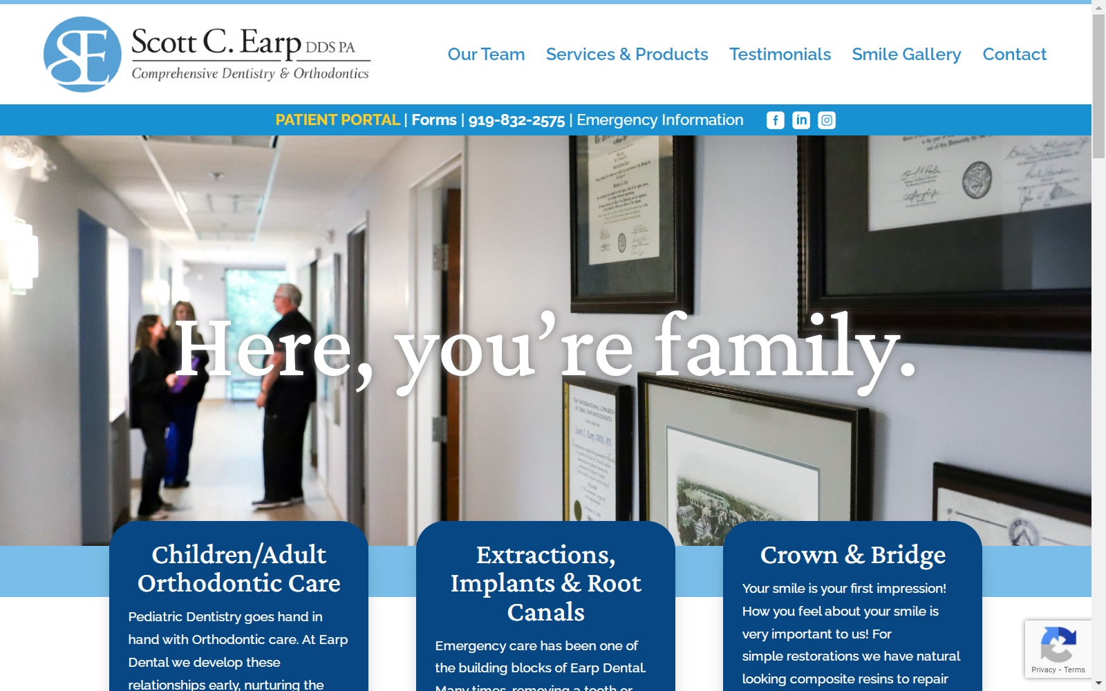 earpdental.com screenshot