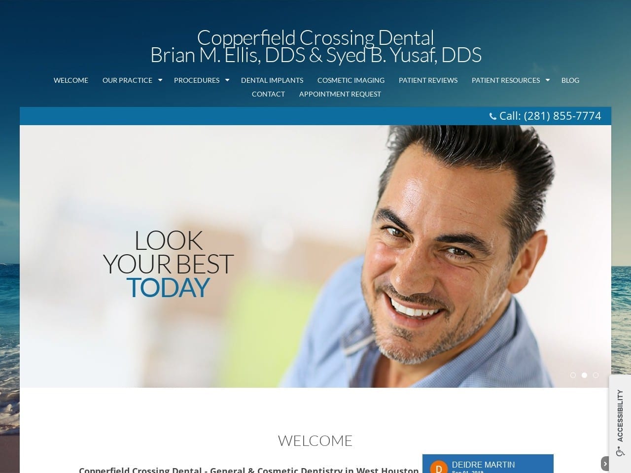 Copperfield Crossing Dental Website Screenshot from easdds.com