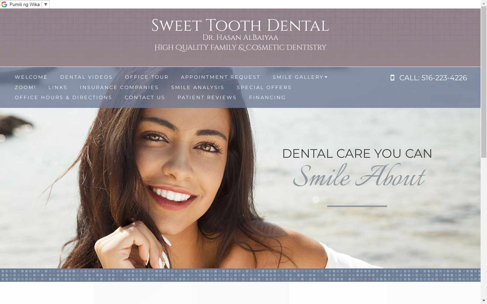 easedentalcare.com screenshot