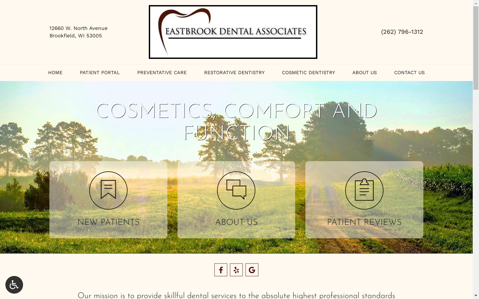 eastbrookdental.com screenshot