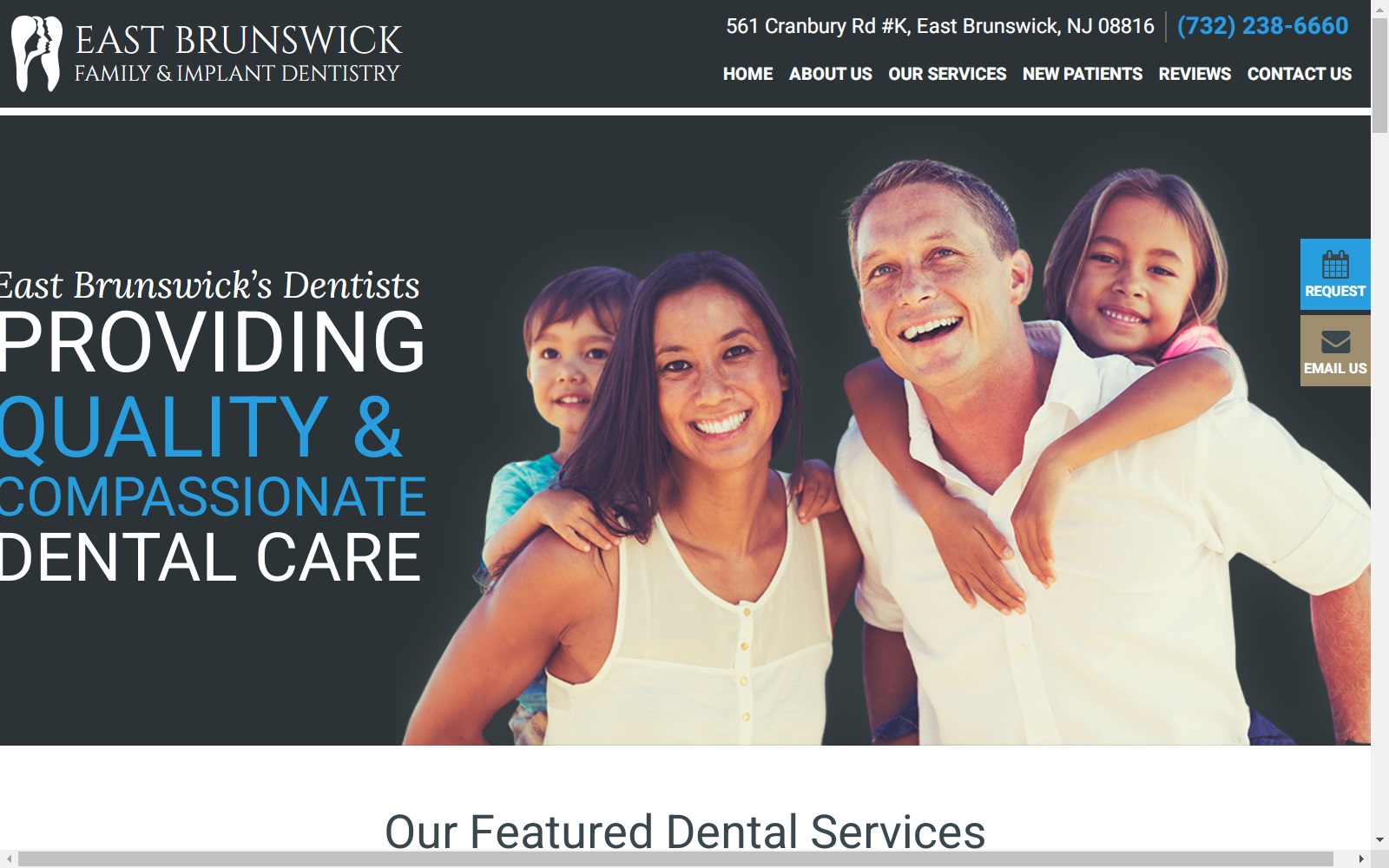 eastbrunswickdentist.com screenshot