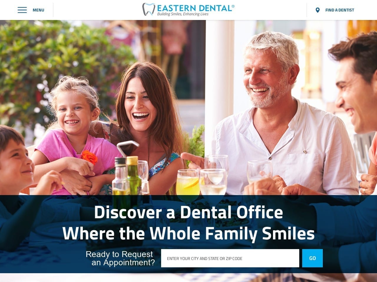 Eastern Dental Website Screenshot from easterndental.com