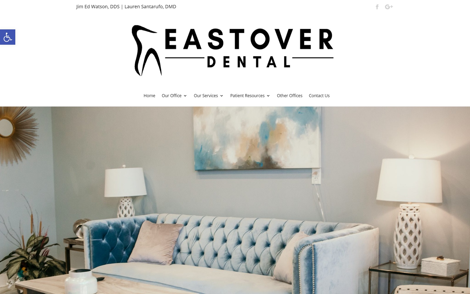 eastoverdentalclinic.com screenshot