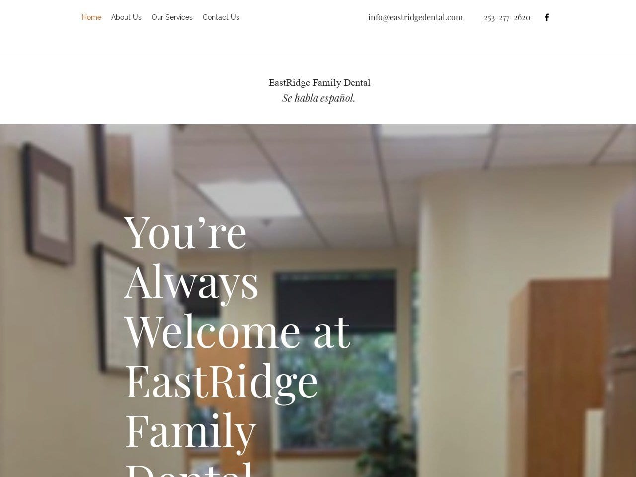 EastRidge Family Dental Website Screenshot from eastridgedental.com