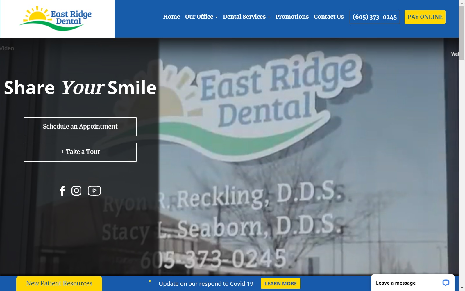 eastridgedentalsf.com screenshot