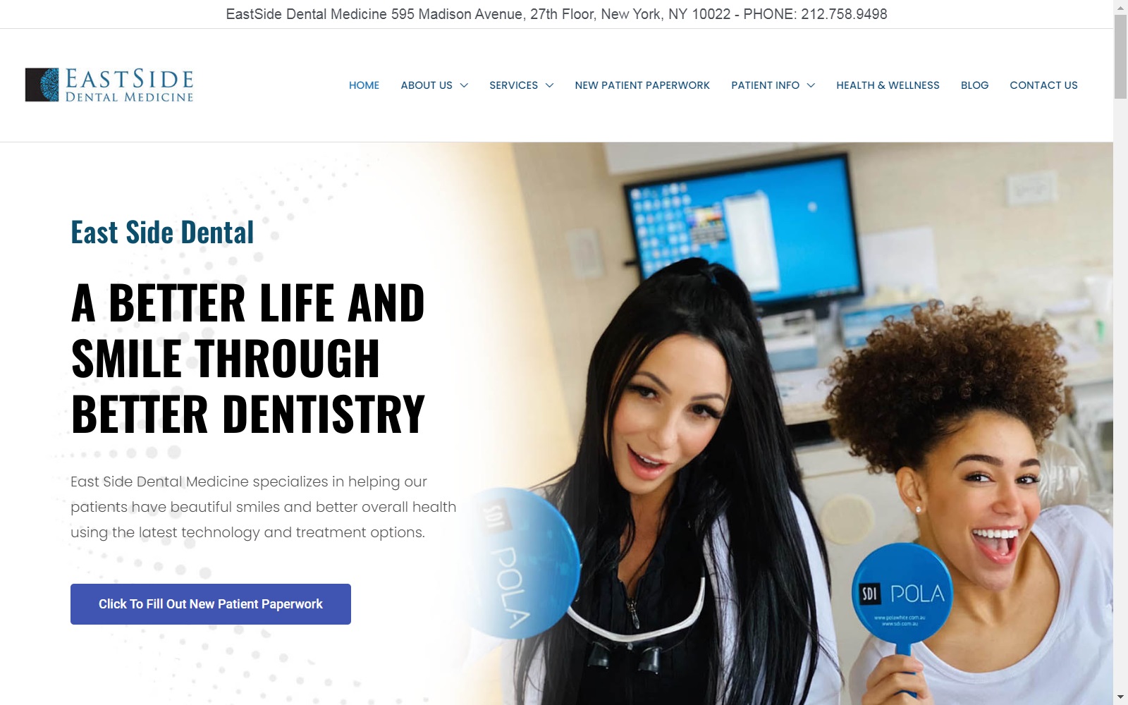 eastsidedentalmedicine.com screenshot