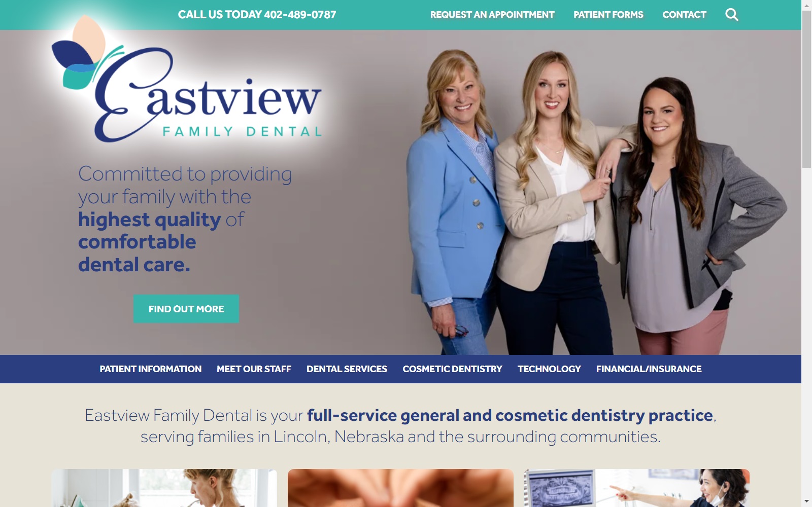 eastviewfamilydental.com screenshot