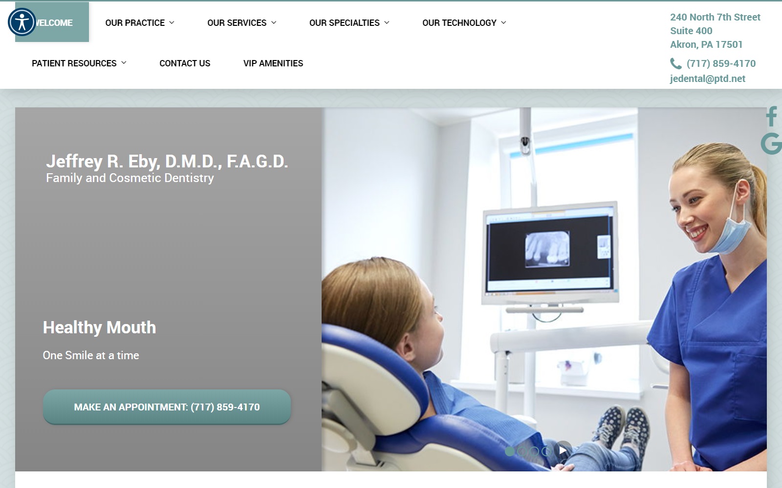 ebydental.com screenshot