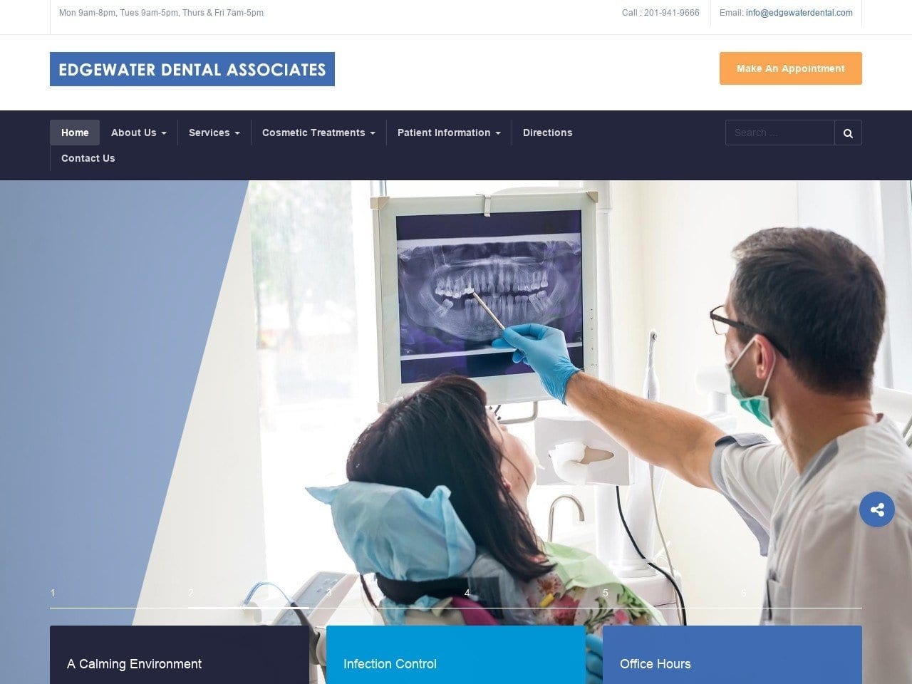 Edgewater Dental Website Screenshot from edgewaterdental.net