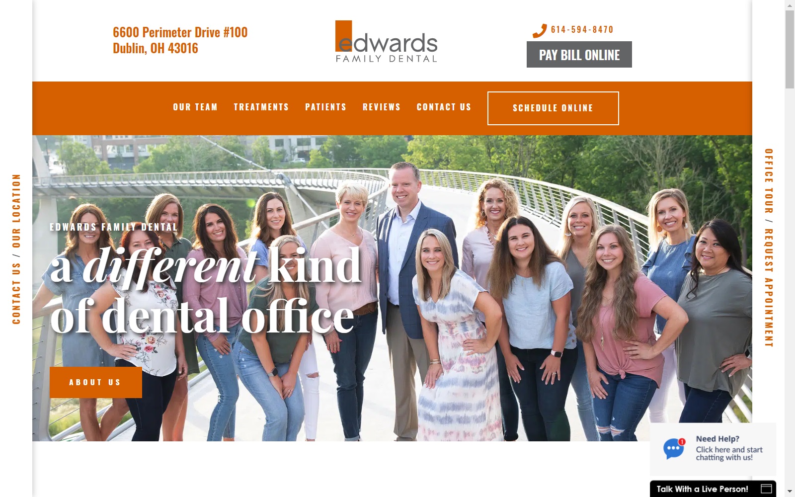 edwardsfamilydental.com screenshot