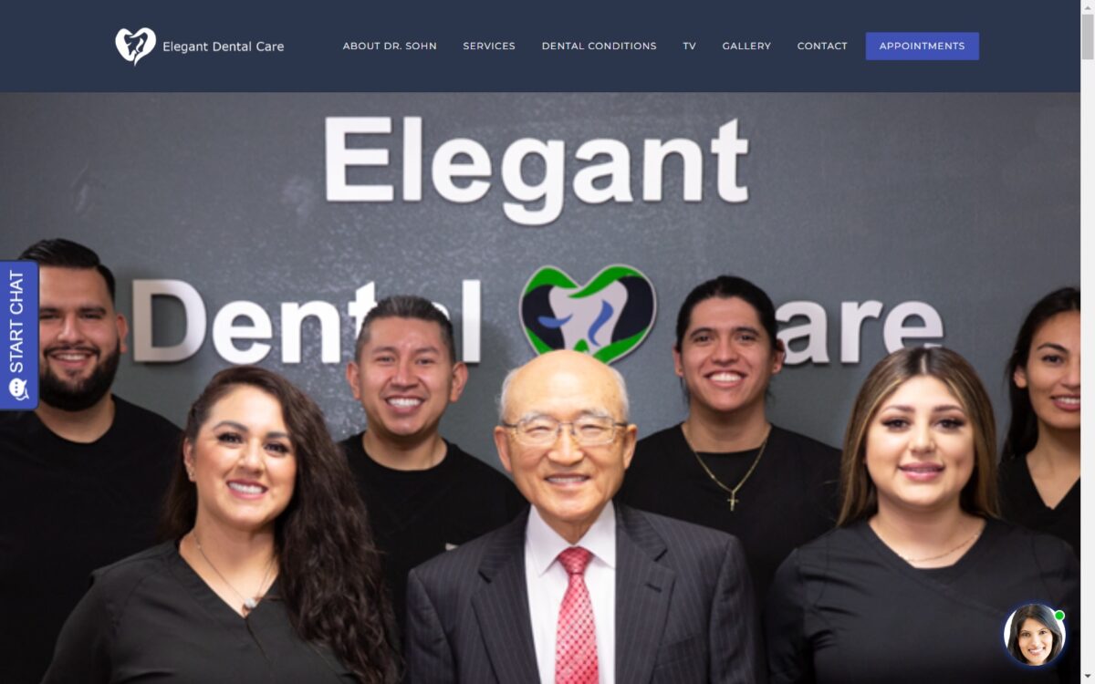 elegantdentalcare.com screenshot