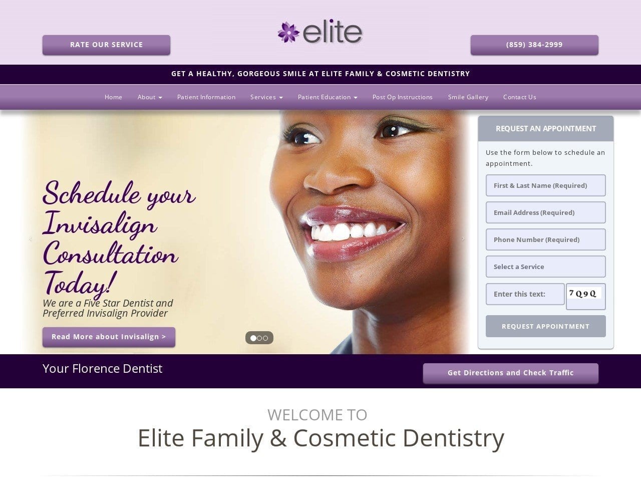 Elite Dentist Website Screenshot from elitedentistrynky.com