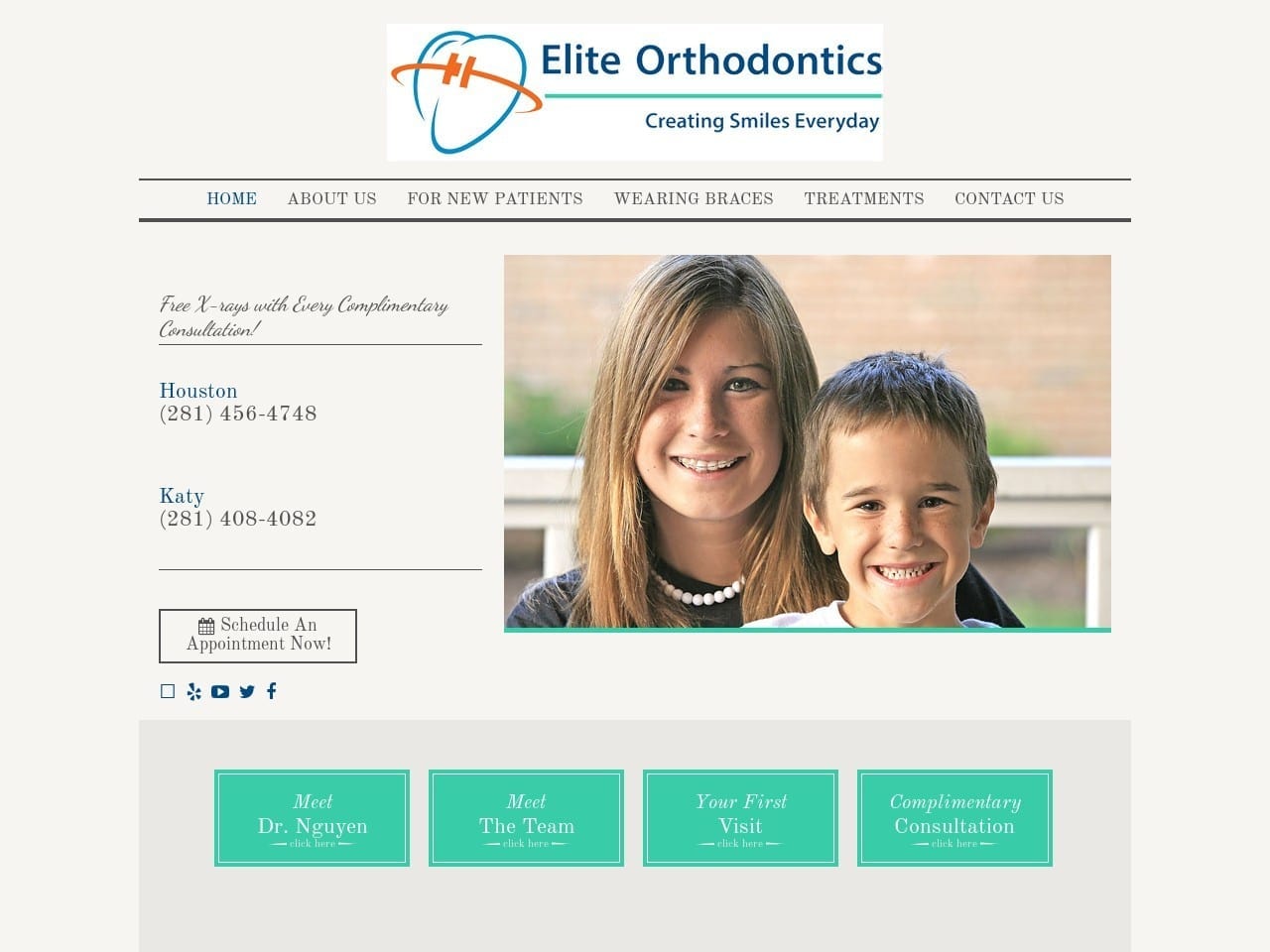 Elite Orthodontics Ann Nguyen DDS MS Website Screenshot from eliteorthotx.com