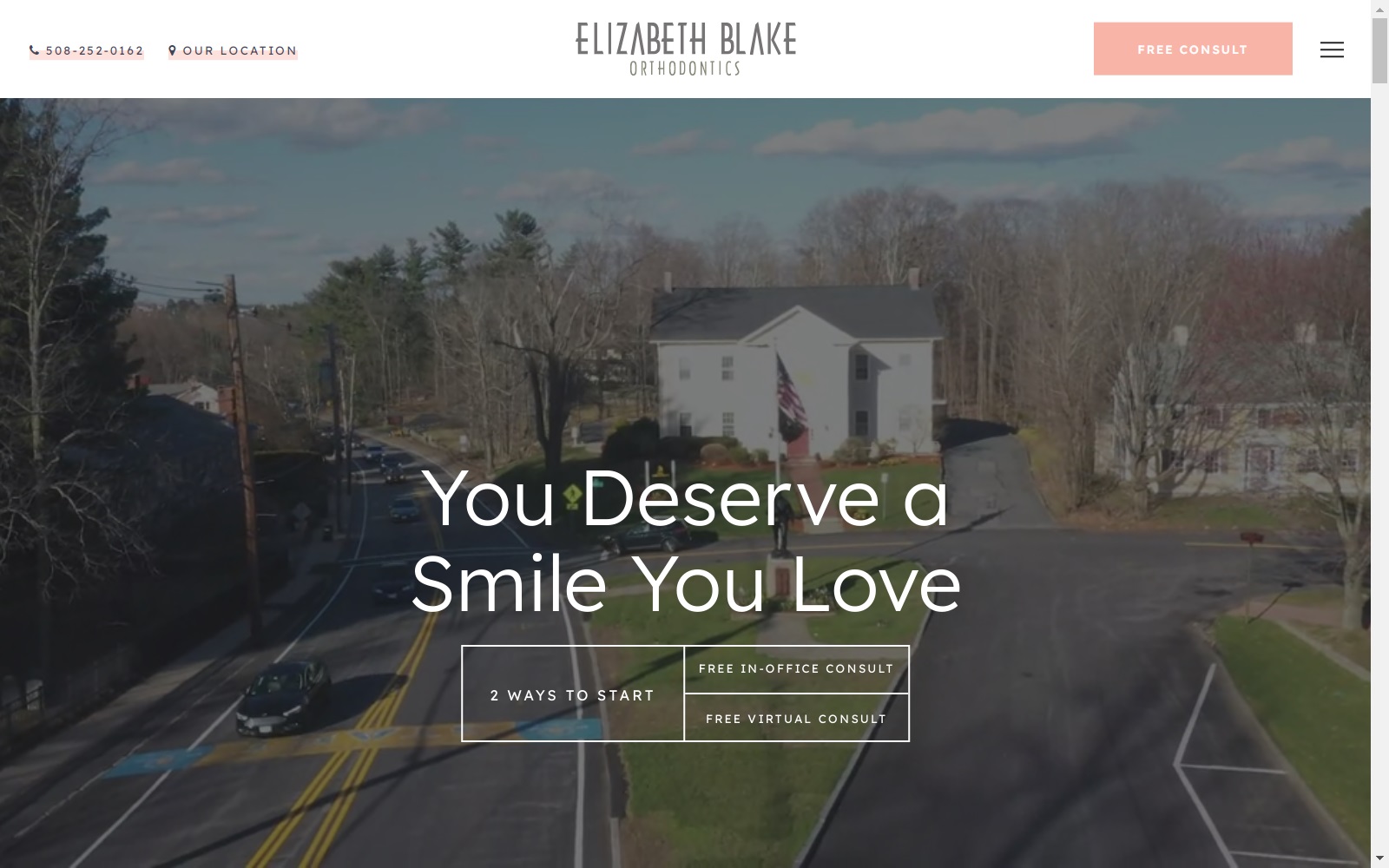 elizabethblakeorthodontics.com screenshot