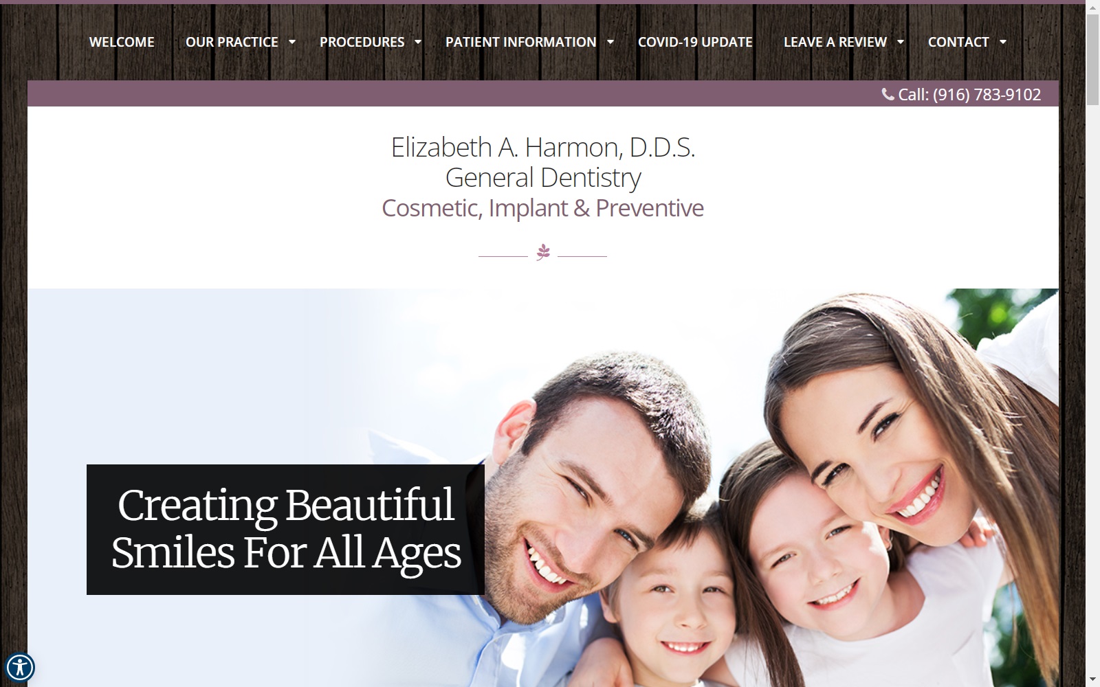 elizabethharmondds.com screenshot