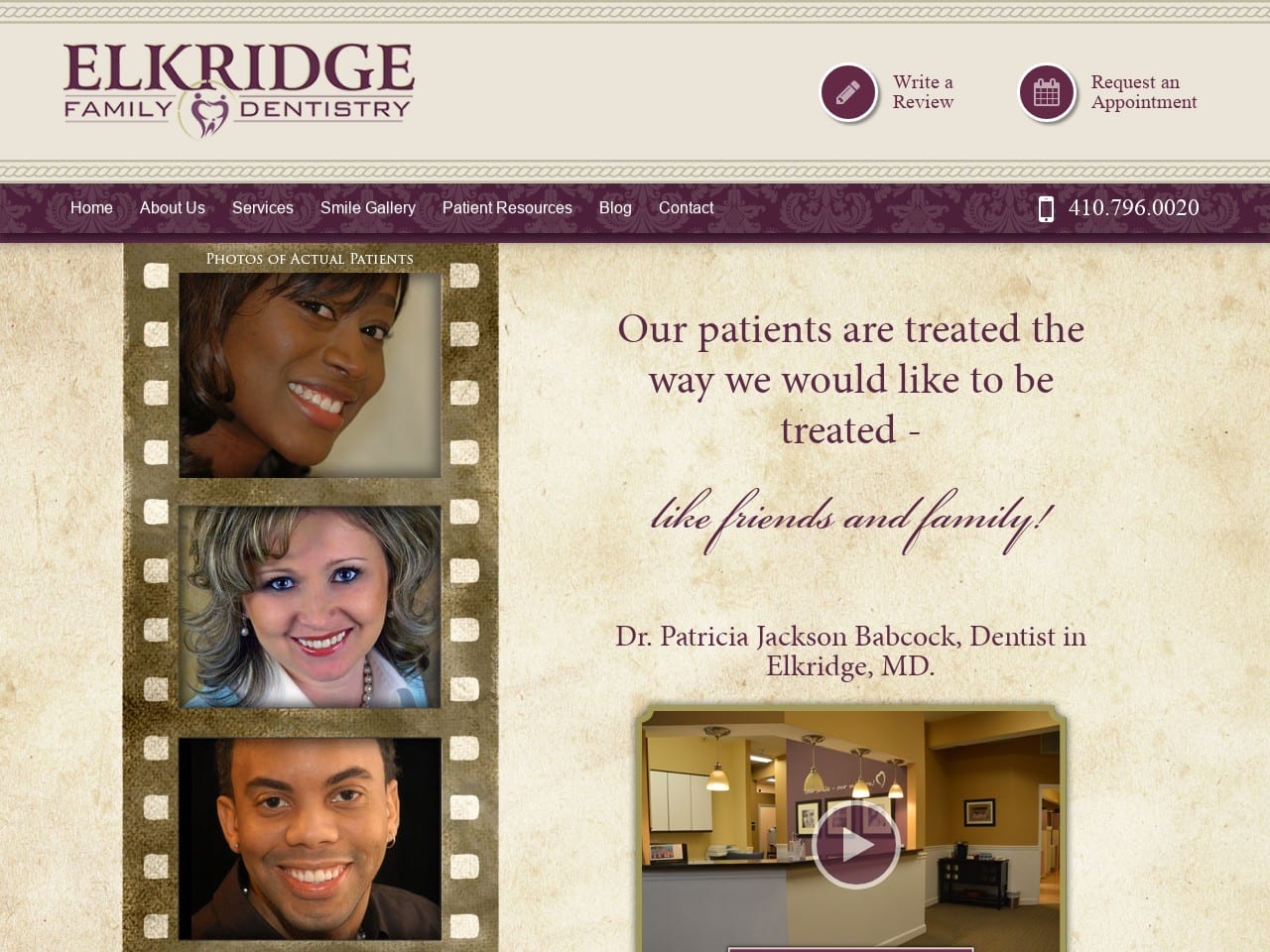 Babcock Patricia J DDS Website Screenshot from elkridgefamilydentistry.com