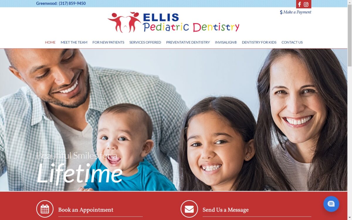 ellispediatricdentistry.com screenshot