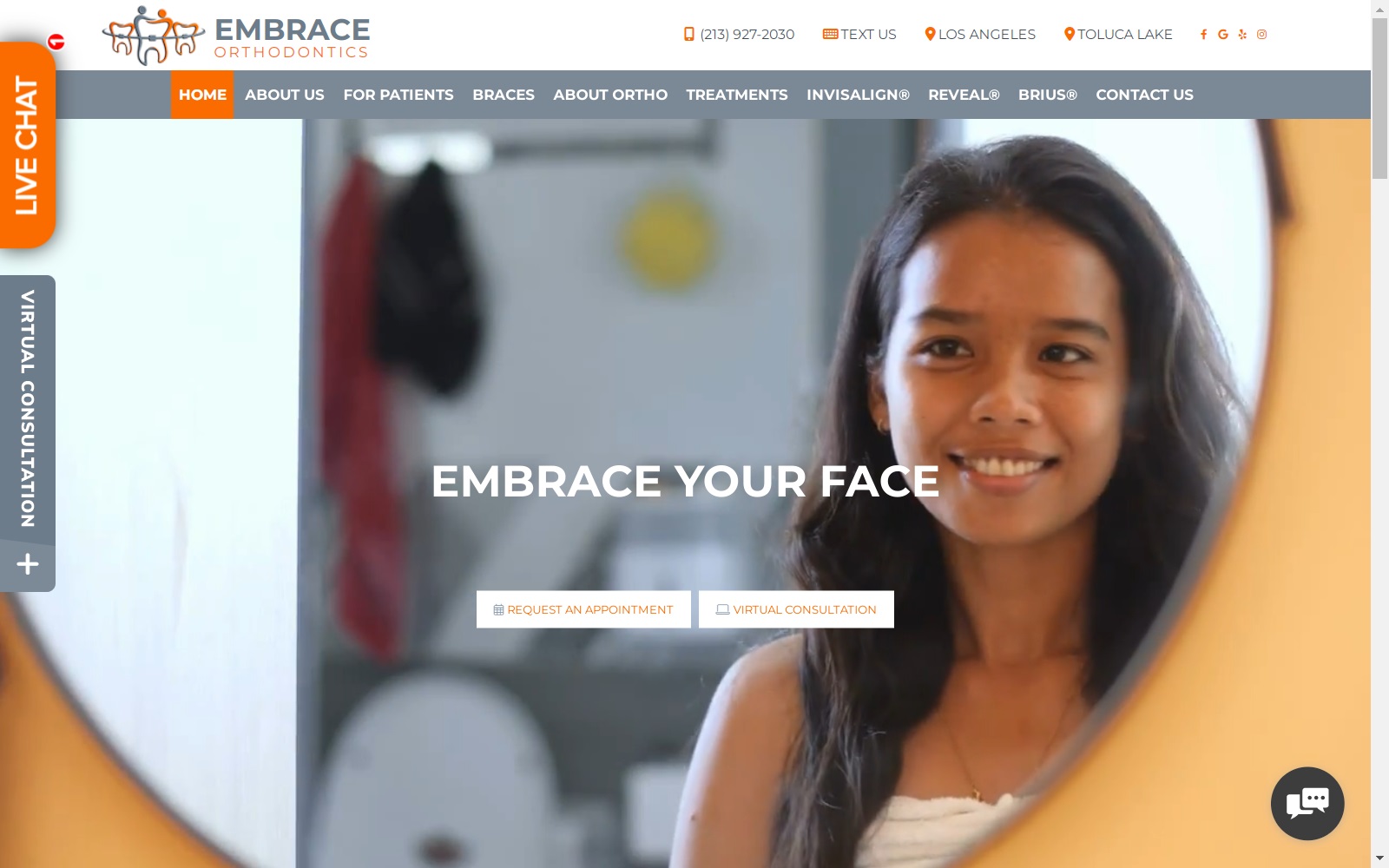 embrace-ortho.com screenshot