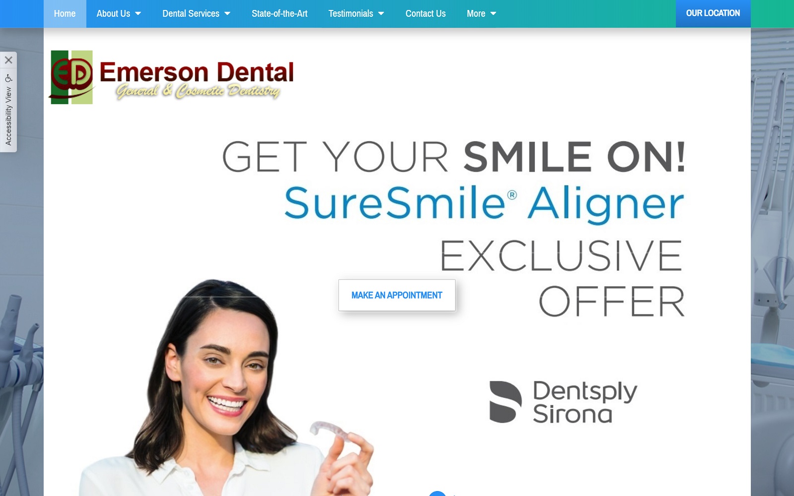 emersondentalwa.com screenshot