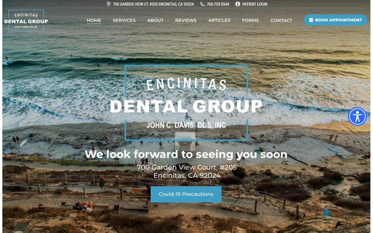 encinitasdentalgroup.com screenshot