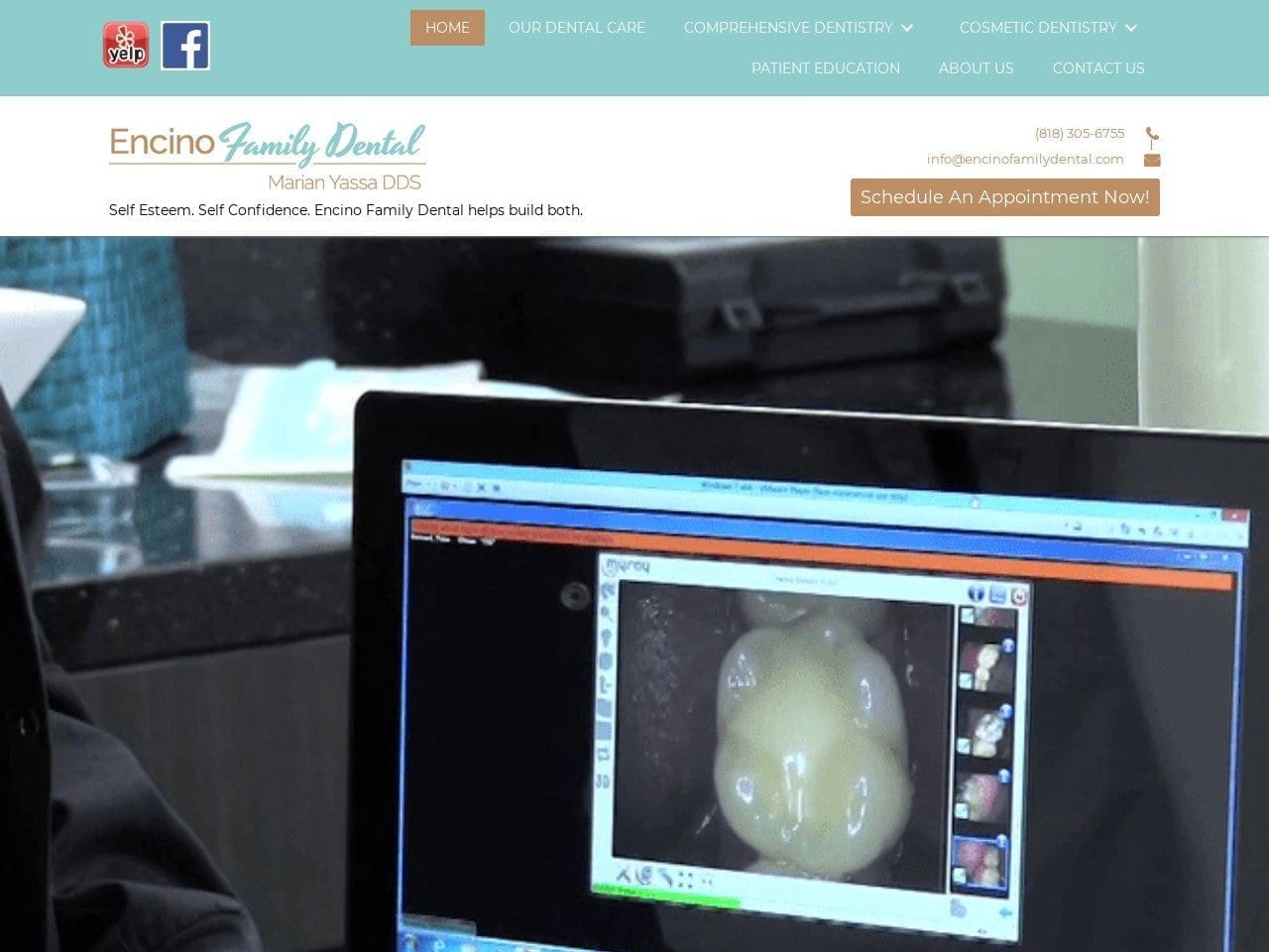 Dr. Marian D. Yassa DDS Website Screenshot from encinofamilydental.com