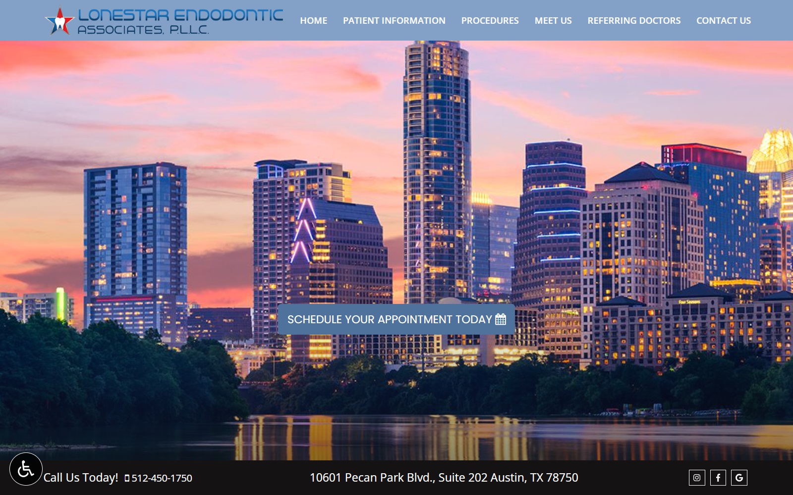 endodonticsaustin.com screenshot