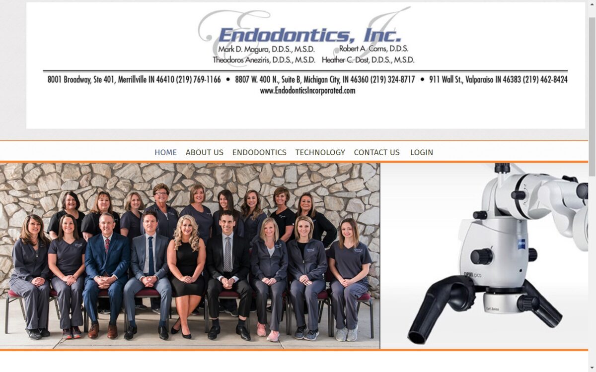 endodonticsincorporated.com screenshot