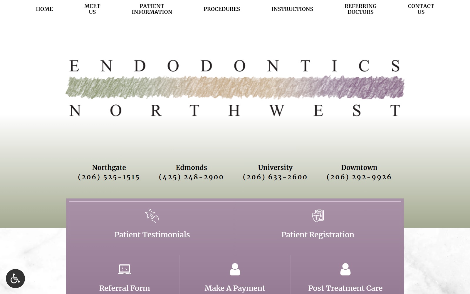 endodonticsnw.com screenshot