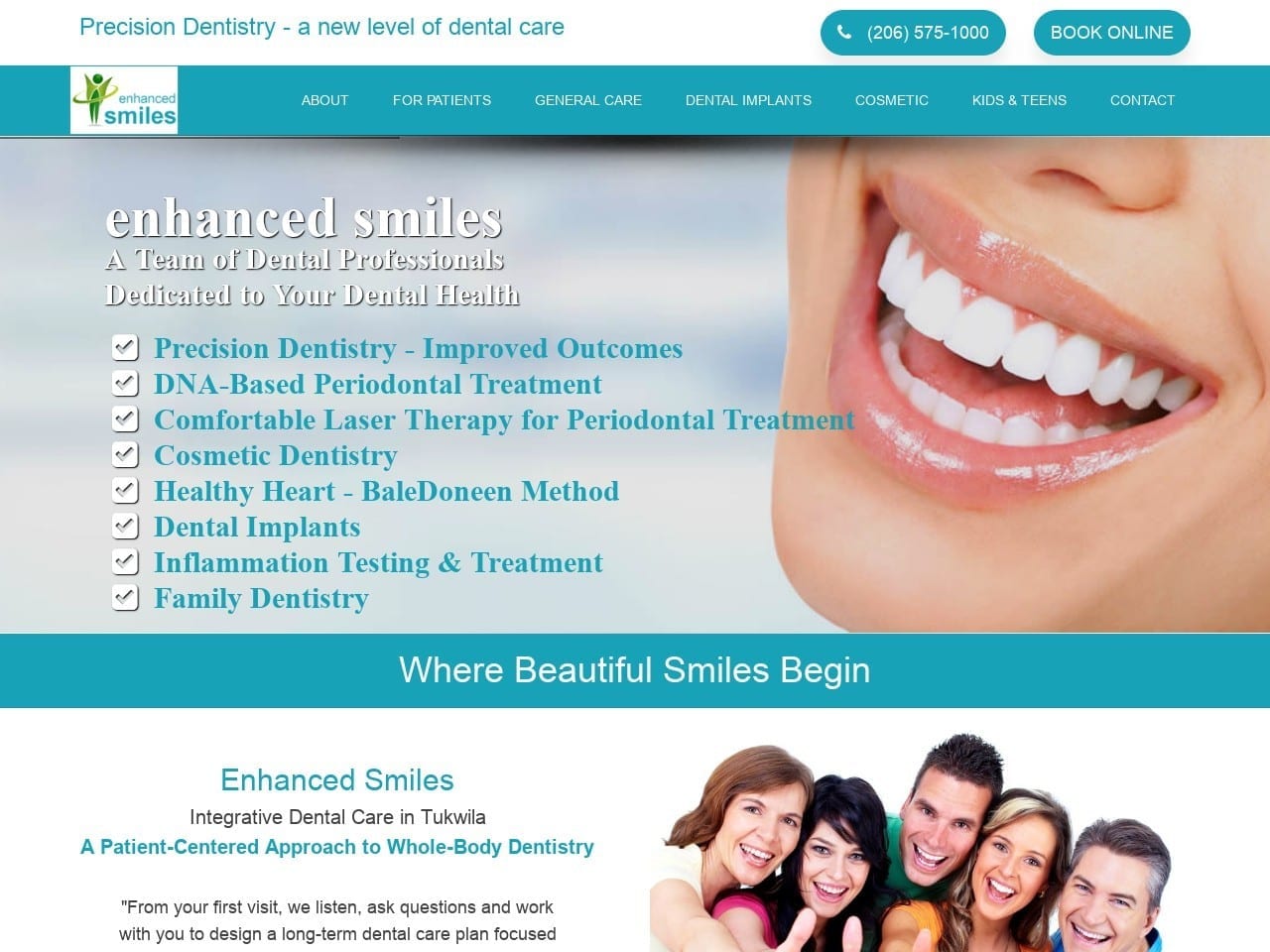 Enhanced Smiles Website Screenshot from enhanced-smiles.com