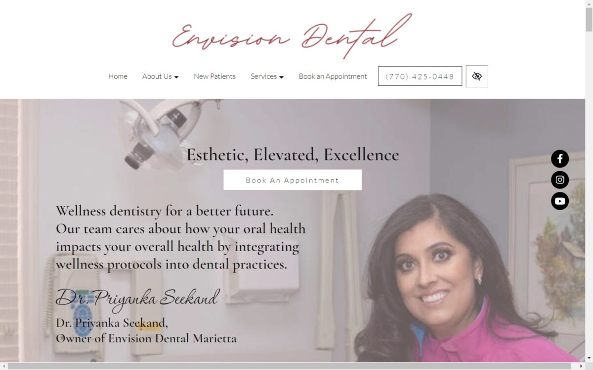 envisiondentalmarietta.com screenshot