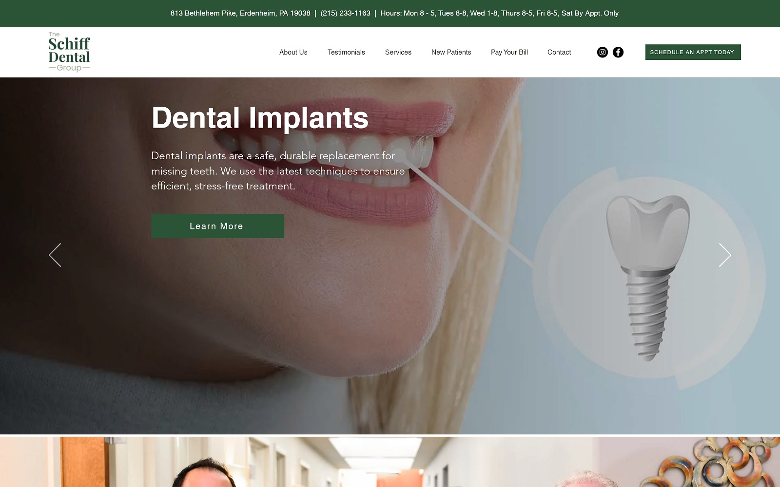 erdenheimdentist.com screenshot