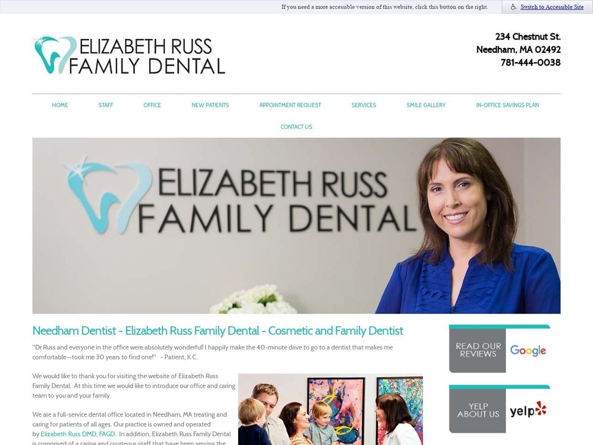 Paul Cohen Dmd Website Screenshot from erussfamilydental.com