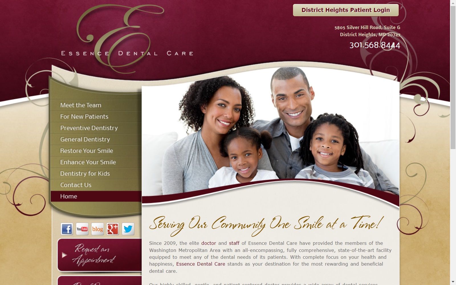 essencedentalcare.com screenshot