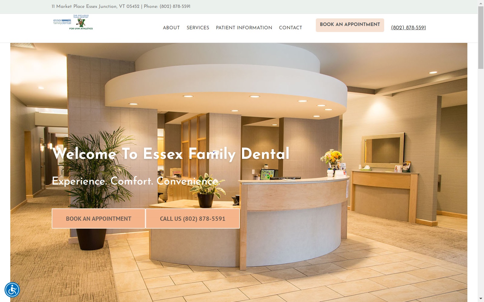 essexfamilydental.com screenshot