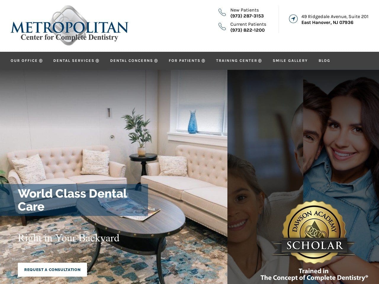 Esthetic Dental Care Website Screenshot from estheticdentalcare.com