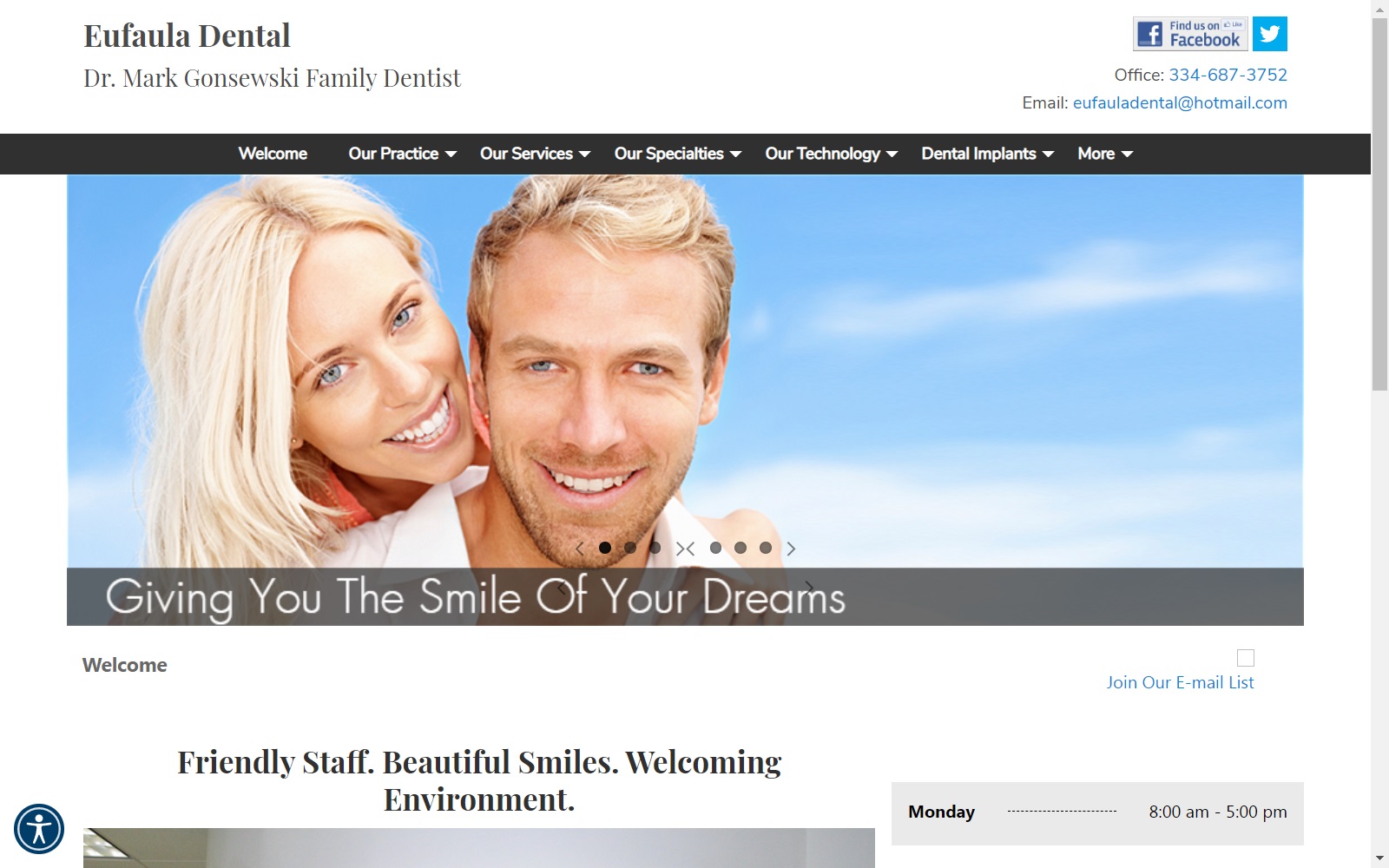 eufauladental.com screenshot