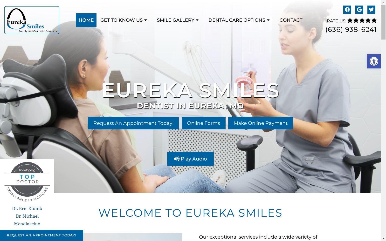 eurekasmile.com screenshot