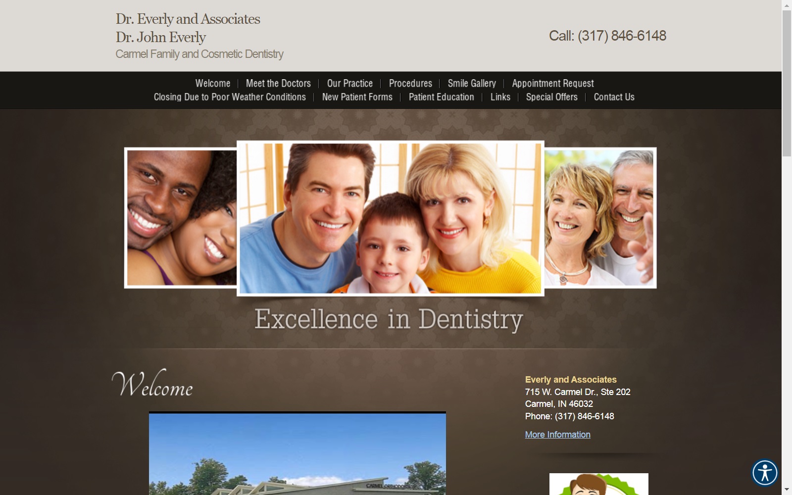 everlydentalandassociates.com screenshot