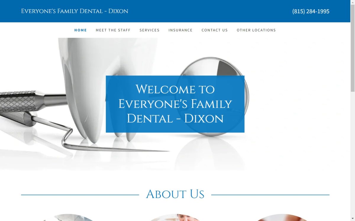 everyonesfamilydentaldixon.com screenshot