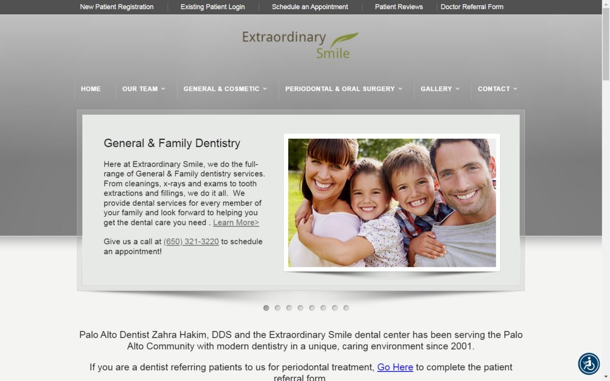 extraordinarysmile.com screenshot