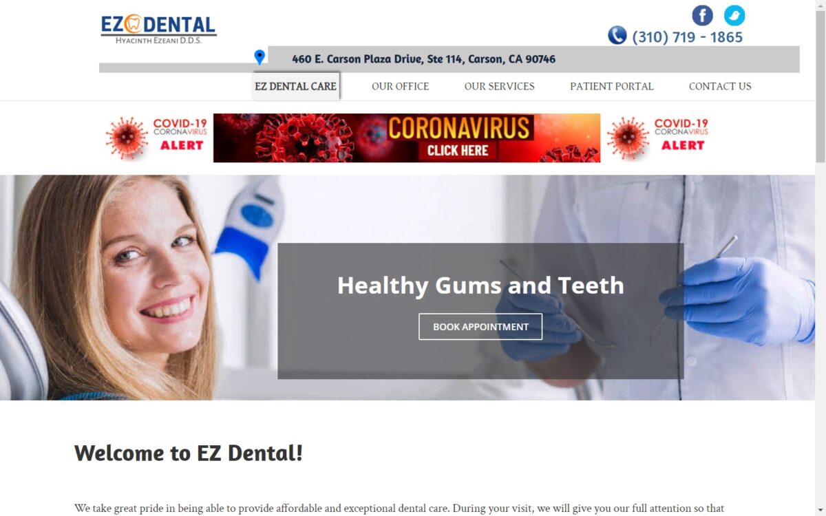 ezdentalcenter.com screenshot