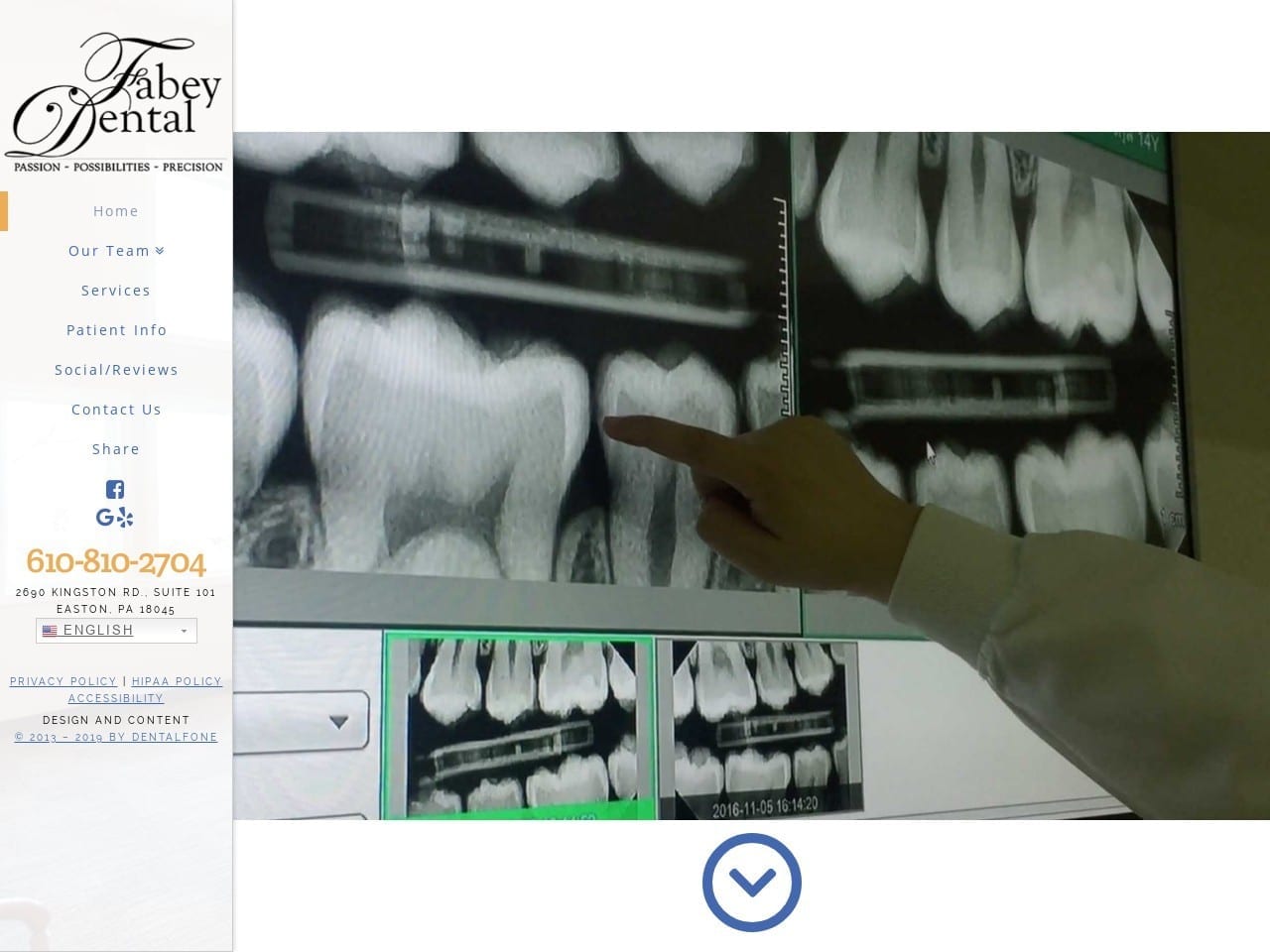 Fabey Dental Studios Website Screenshot from fabeydentalstudios.com