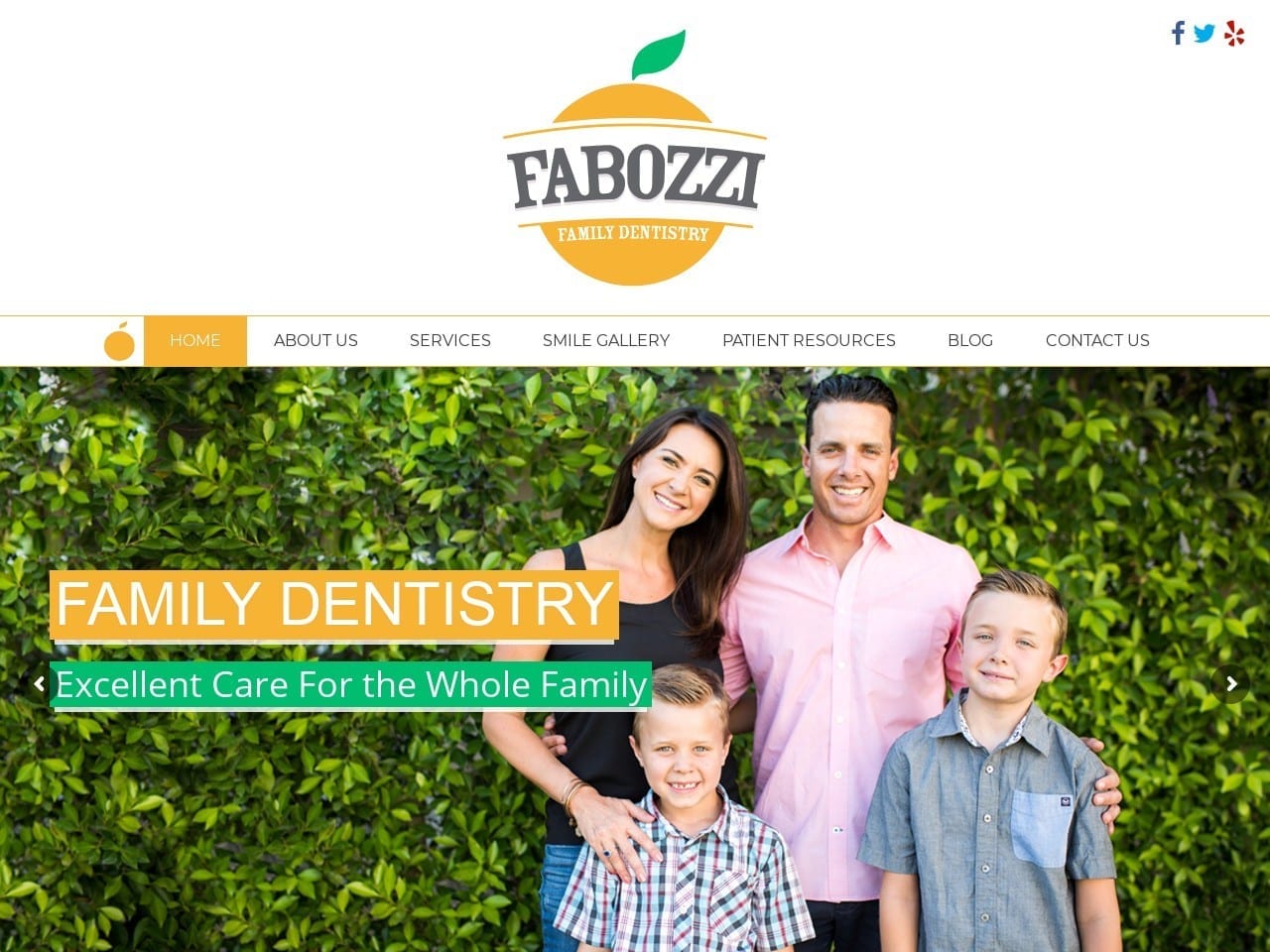 Fabozzi Dental Website Screenshot from fabozzidental.com