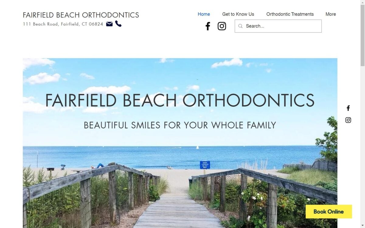 fairfieldbeachortho.com screenshot