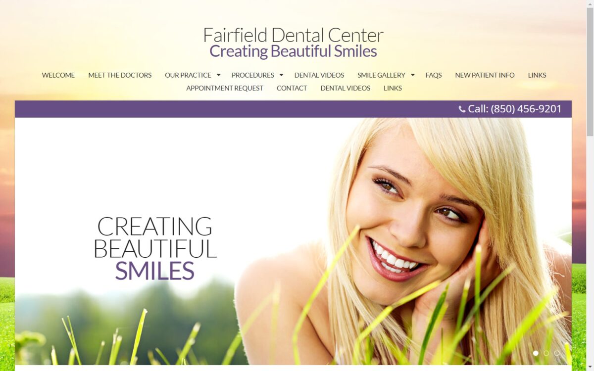 fairfielddentalcenter.com screenshot