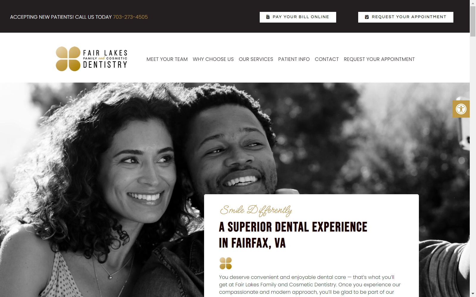 fairlakesdental.com screenshot