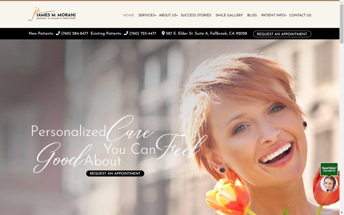 fallbrookdentist.com screenshot