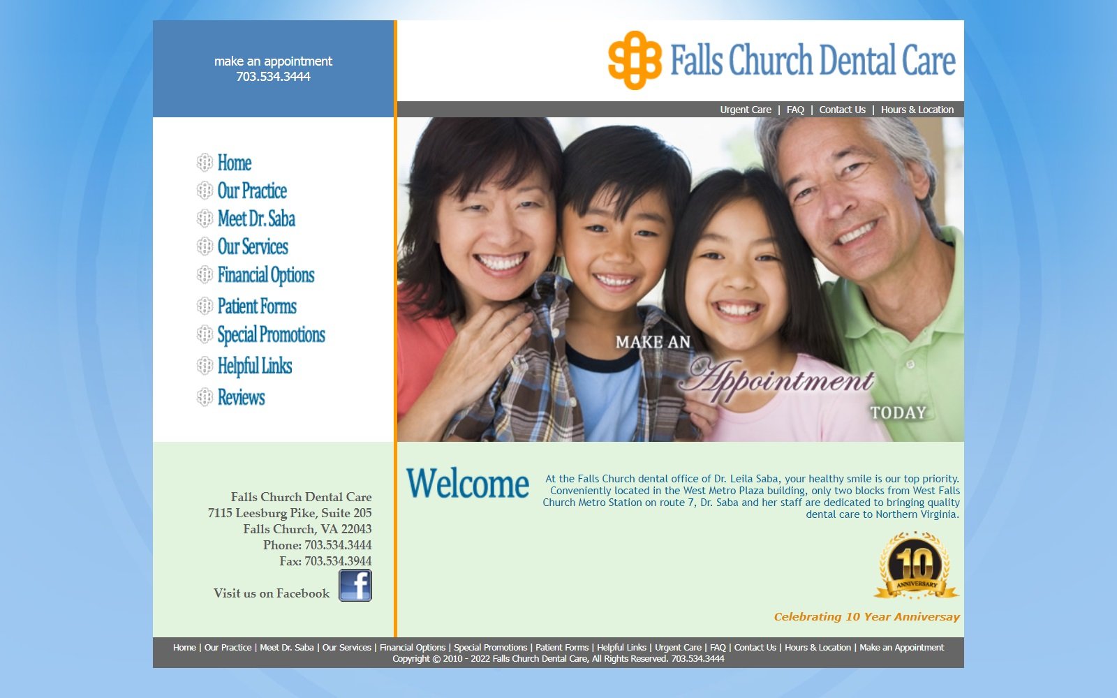 fallschurchdentalcare.com screenshot